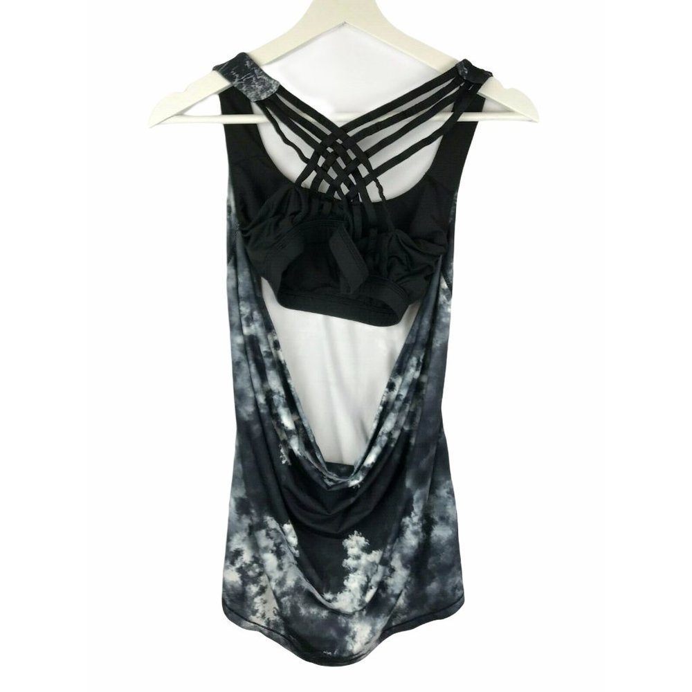 Icyzone Tank Top with Built in Bra Yoga Cross Back